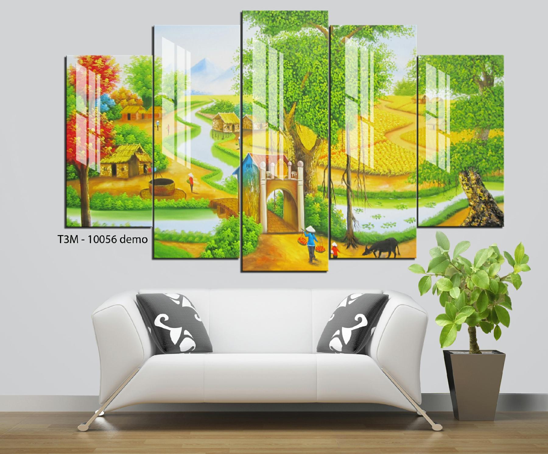 Tranh decal đồng quê Tranh decal đồng quê